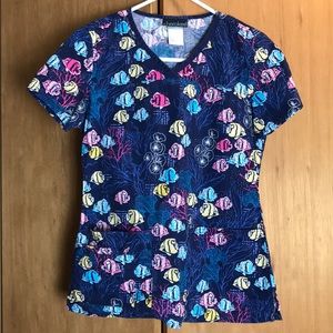 XS scrub top